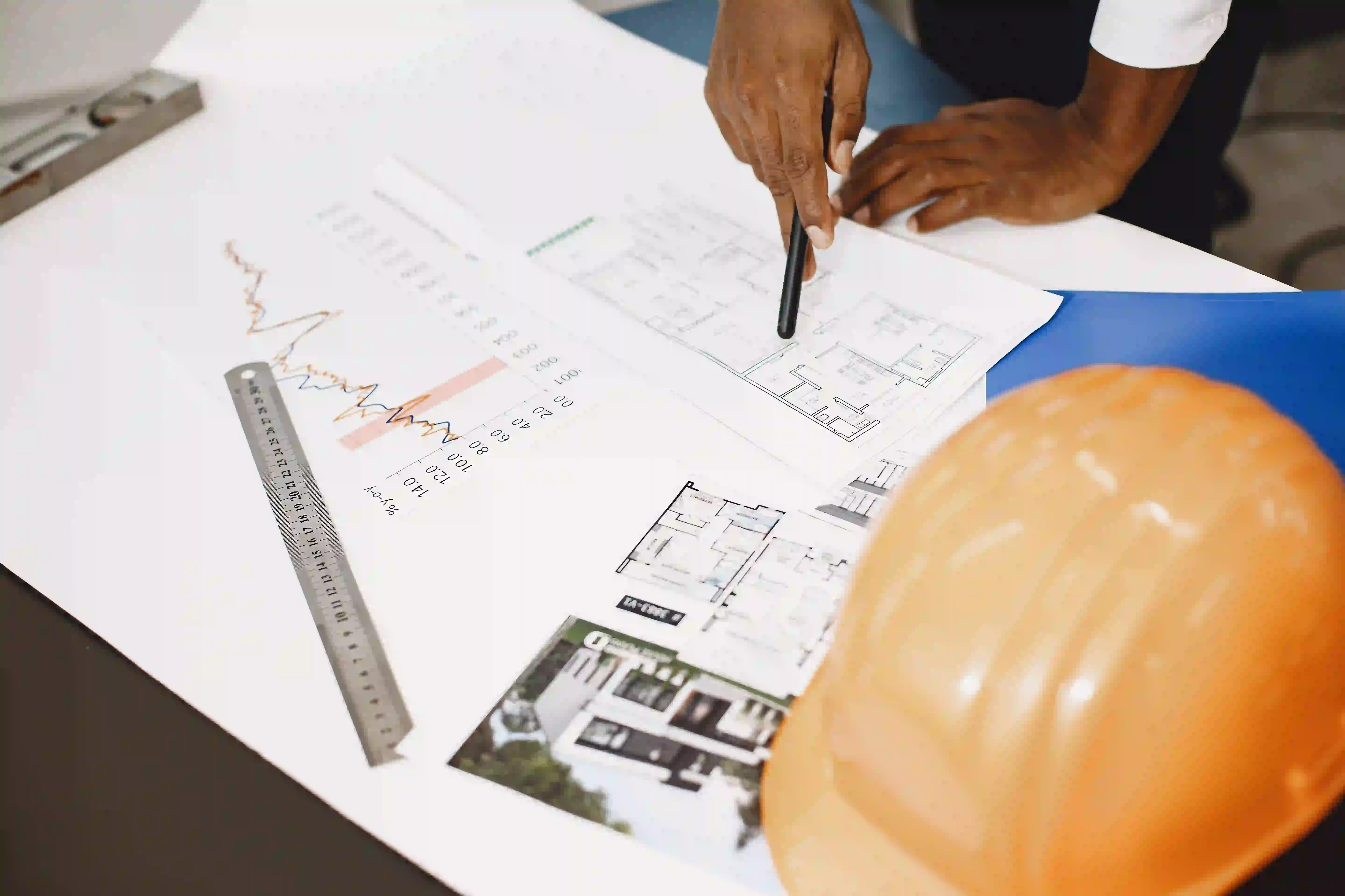 Construction work on site